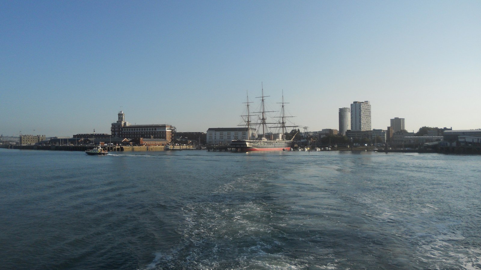 The waterfront at Portsmouth seen from the Gosport ferry