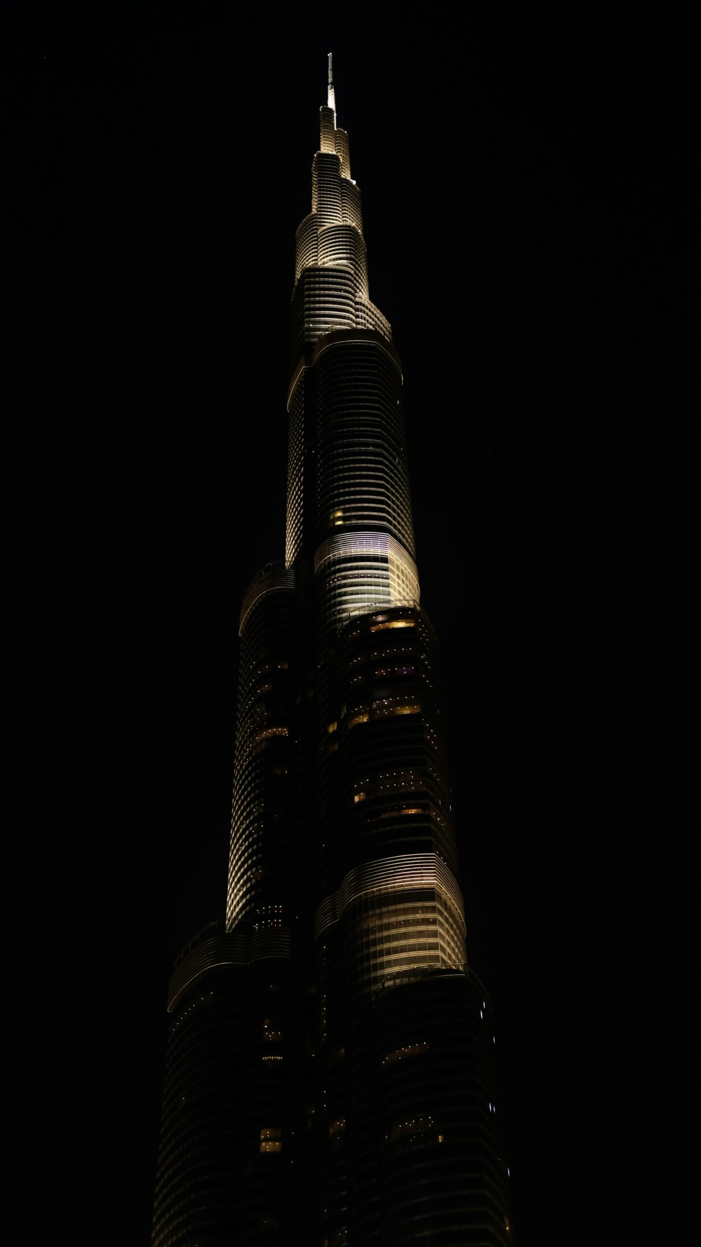 Burj Khalifa illuminated at night