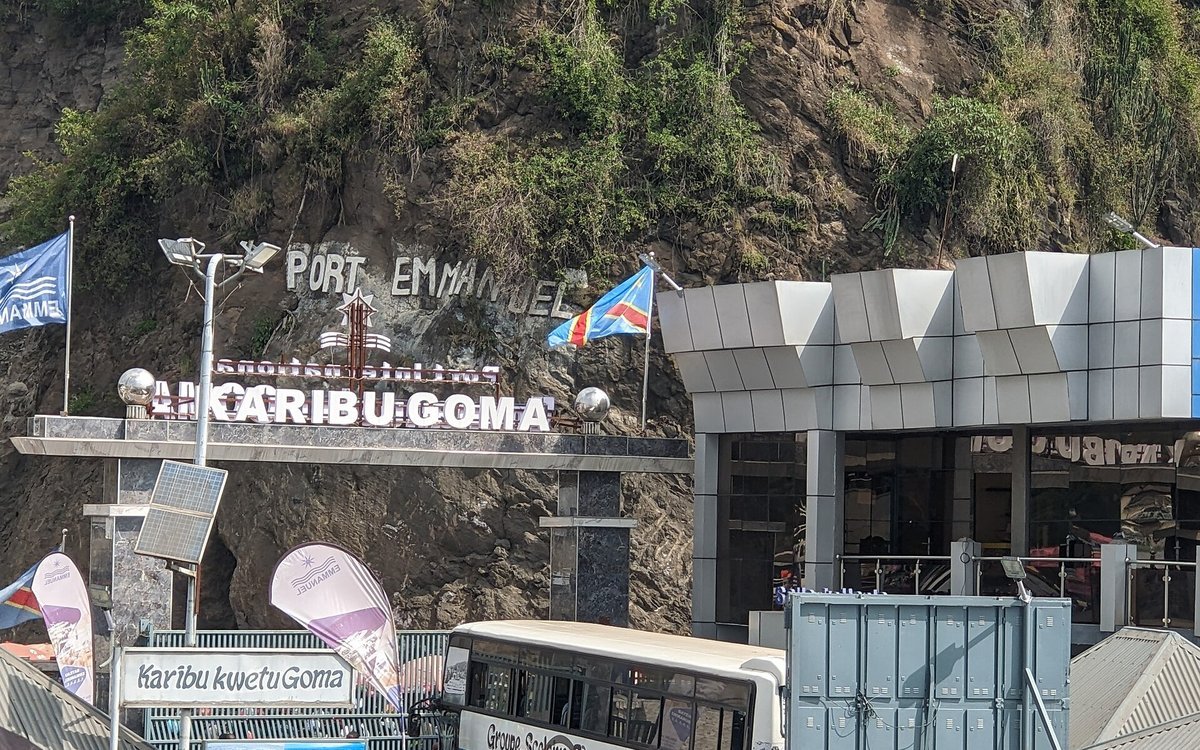 The port at Goma on Lake Kivu in the Democratic Republic of the Congo