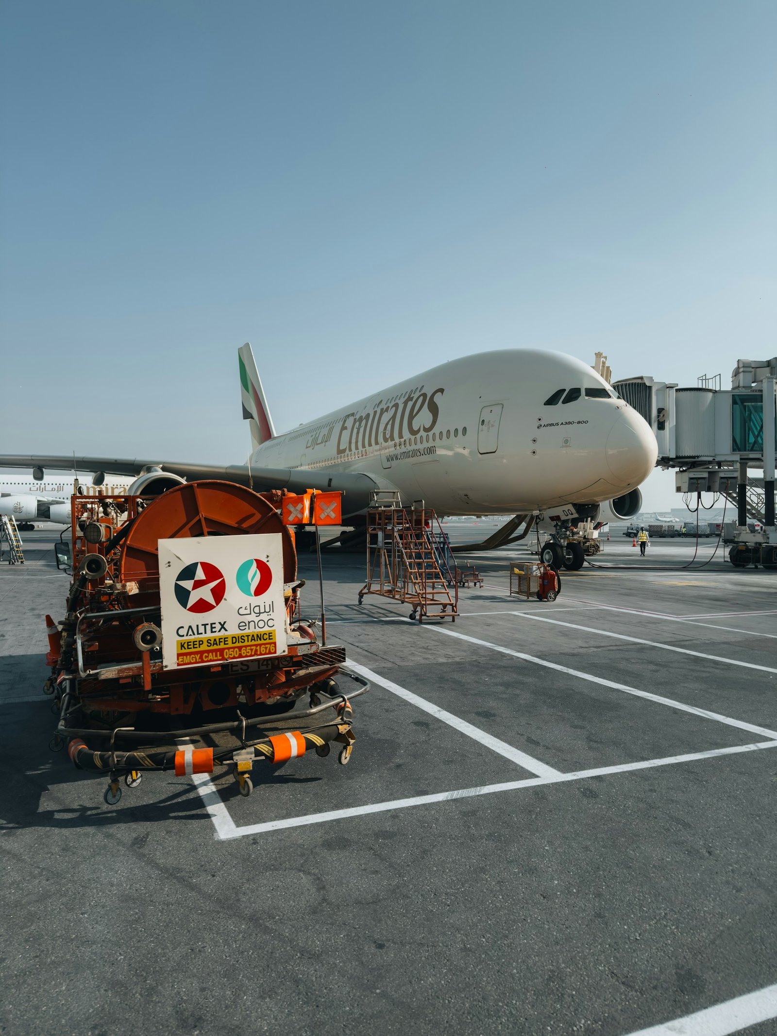 Emirates aircraft at Dubai International Airport