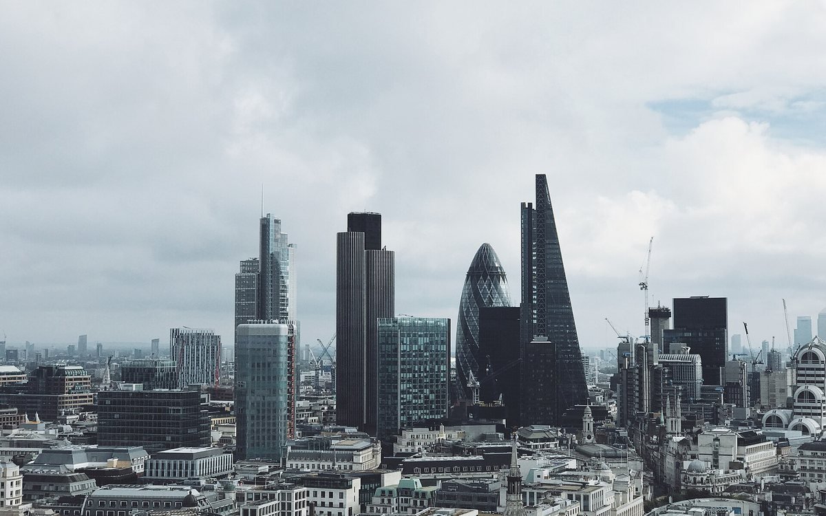 A city skyline