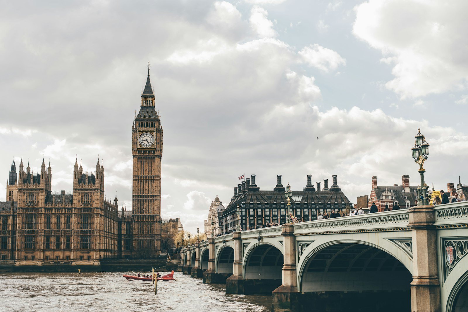 Modern London skyline
