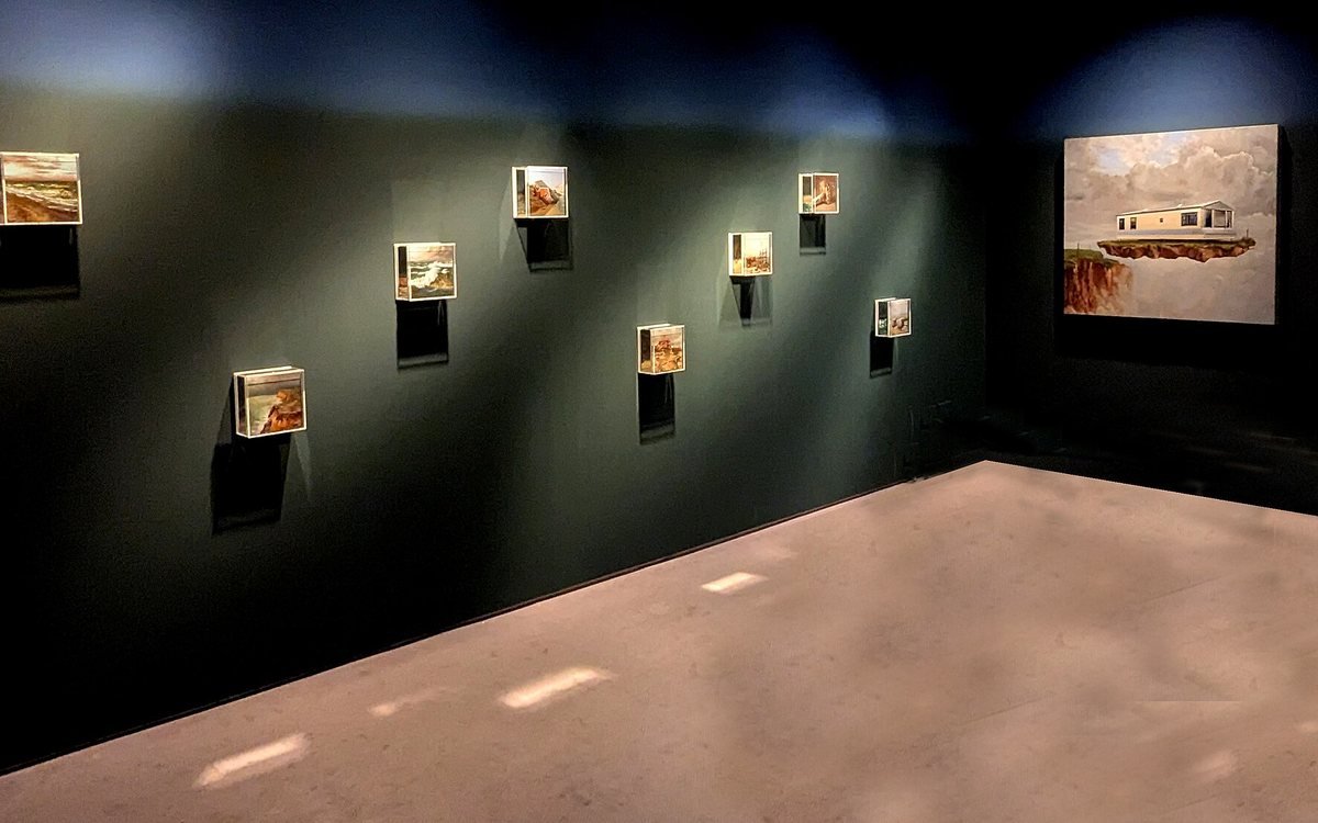An installation inside the Sainsbury Centre