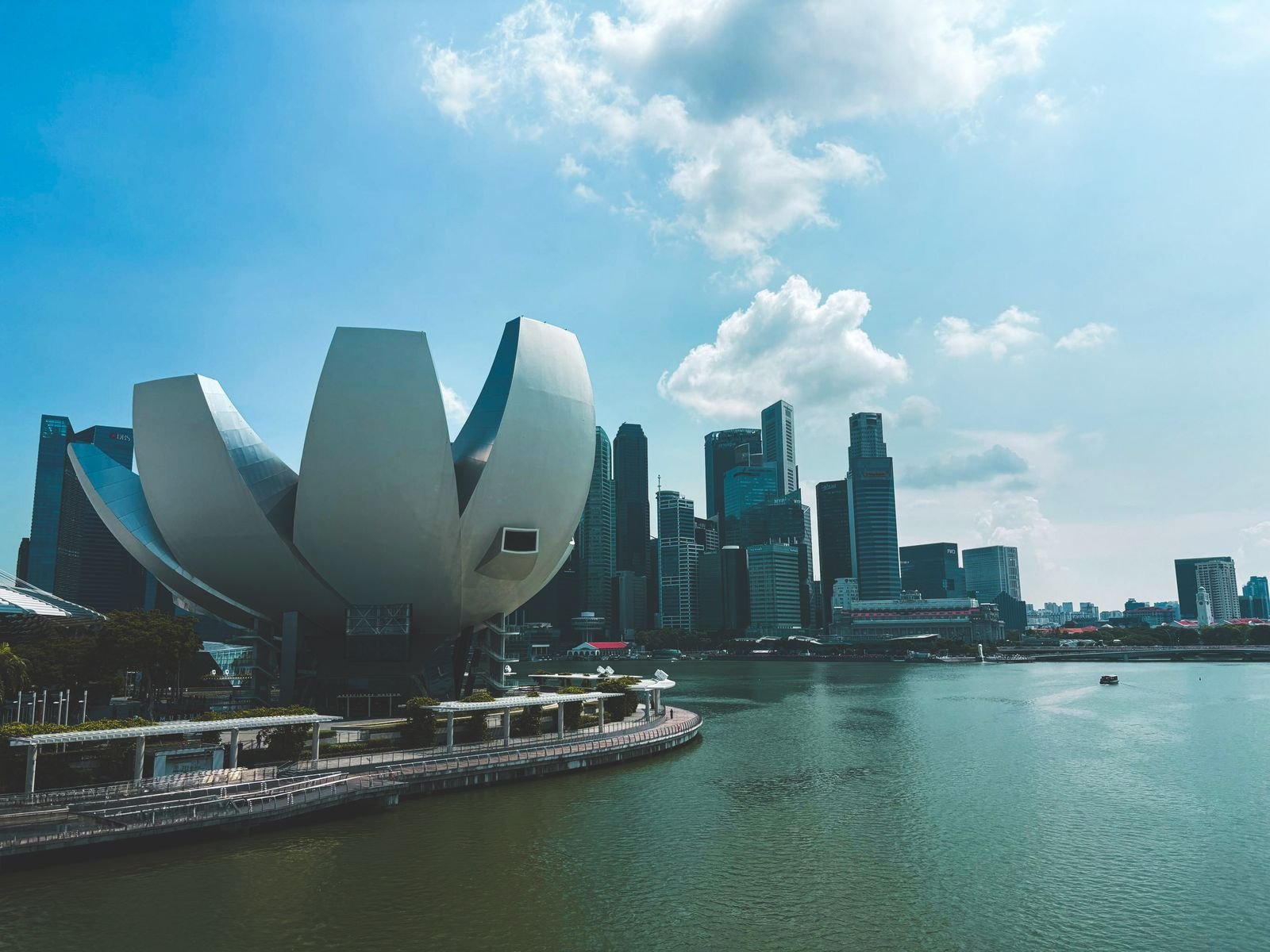 Modern Singapore skyline